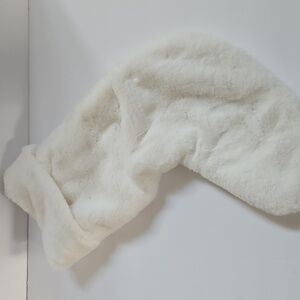 Martha Stewart Fluffy White Faux Fur Christmas Stocking